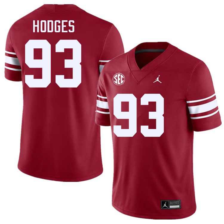 #93 Ace Hodges Oklahoma Sooners 2024 SEC Conference College Football Jerseys-Throwback